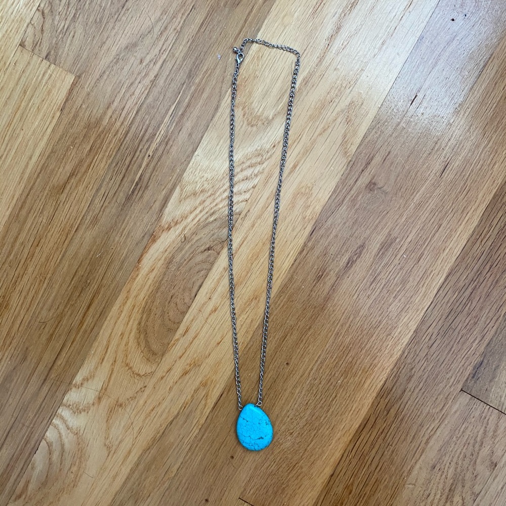 turquoise drop necklace